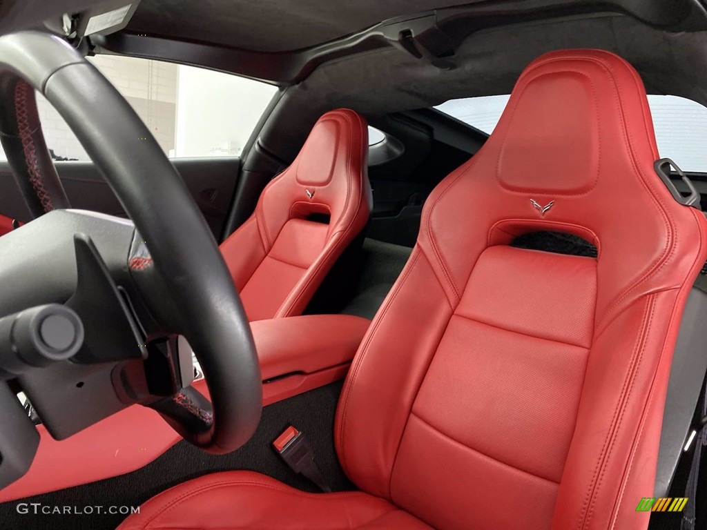 2014 Corvette Stingray Coupe Z51 - Cyber Gray Metallic / Adrenaline Red photo #16