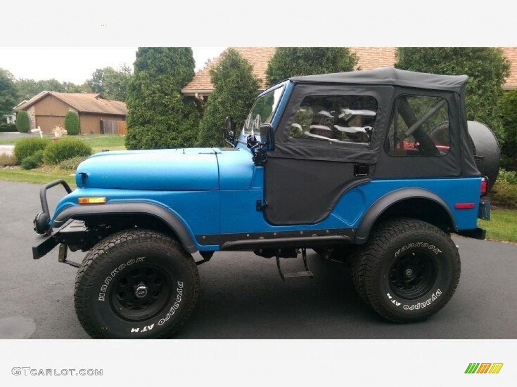 Montana Blue 1981 Jeep CJ5 4x4 Exterior Photo #141613654