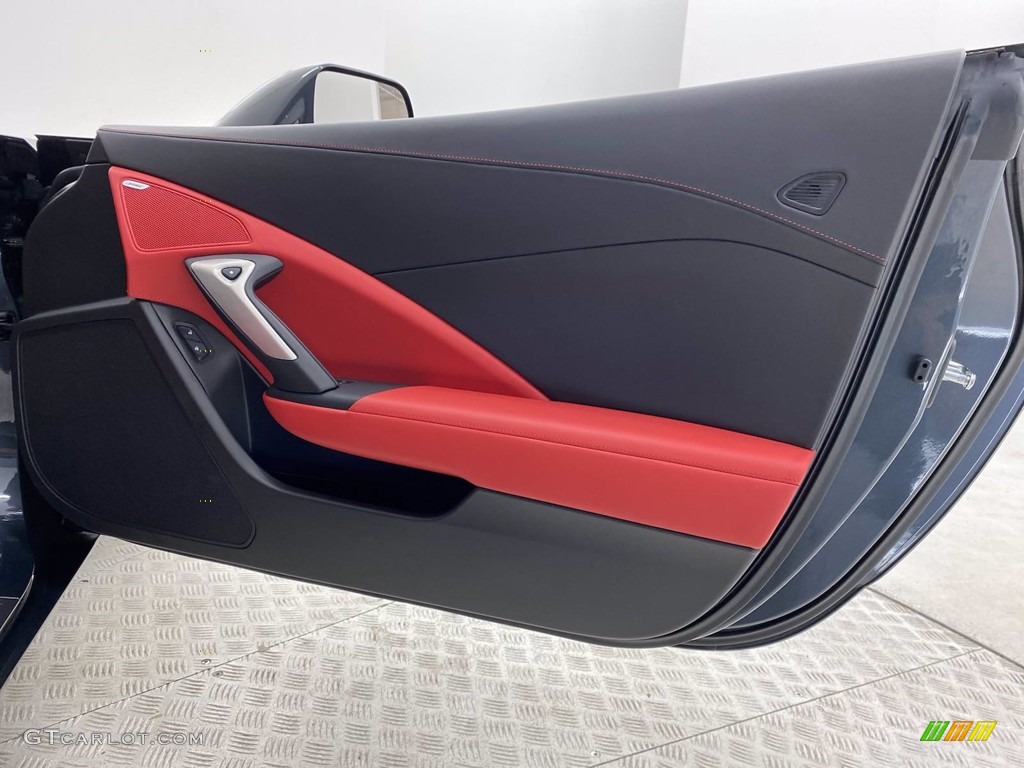 2014 Corvette Stingray Coupe Z51 - Cyber Gray Metallic / Adrenaline Red photo #29