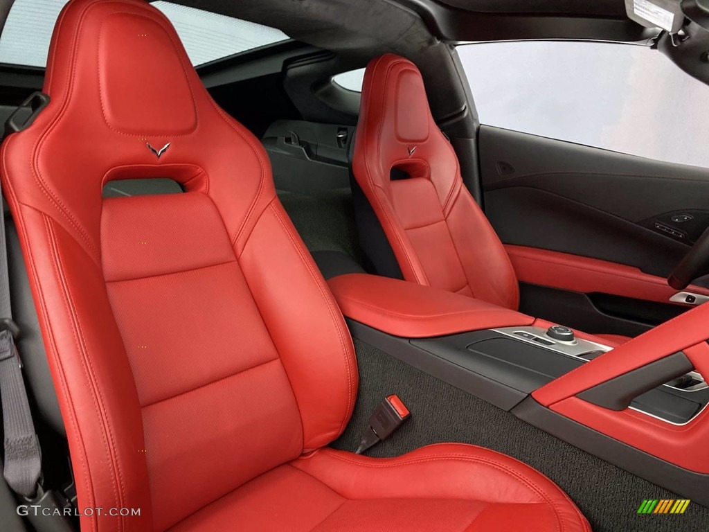 2014 Corvette Stingray Coupe Z51 - Cyber Gray Metallic / Adrenaline Red photo #31