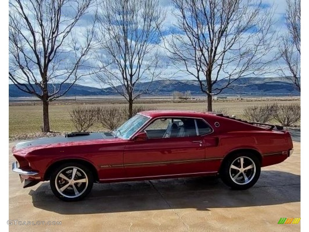 1969 Mustang 428 CJ R Code - Red / Black photo #1