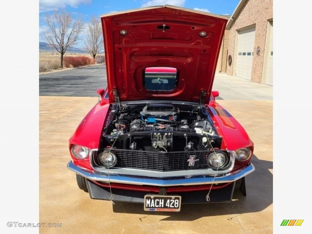 1969 Mustang 428 CJ R Code - Red / Black photo #3
