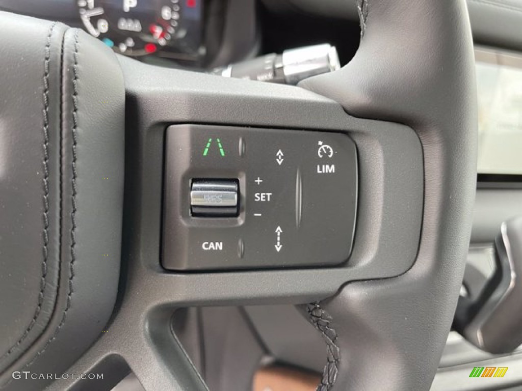 2021 Land Rover Defender 90 X Ebony Steering Wheel Photo #141615841