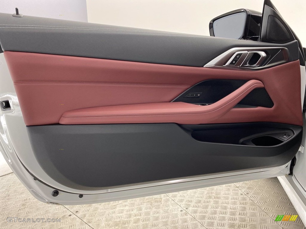 2021 BMW 4 Series 430i Convertible Tacora Red Door Panel Photo #141617782