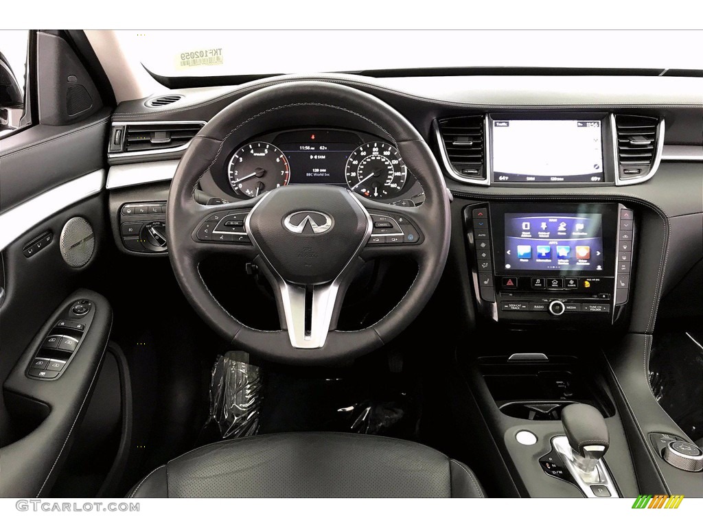 2019 Infiniti QX50 Essential AWD Graphite Dashboard Photo #141619657