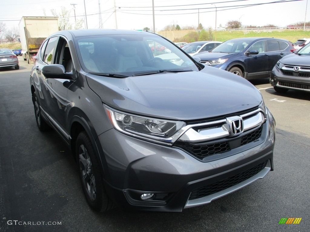 2019 CR-V EX-L AWD - Modern Steel Metallic / Gray photo #7