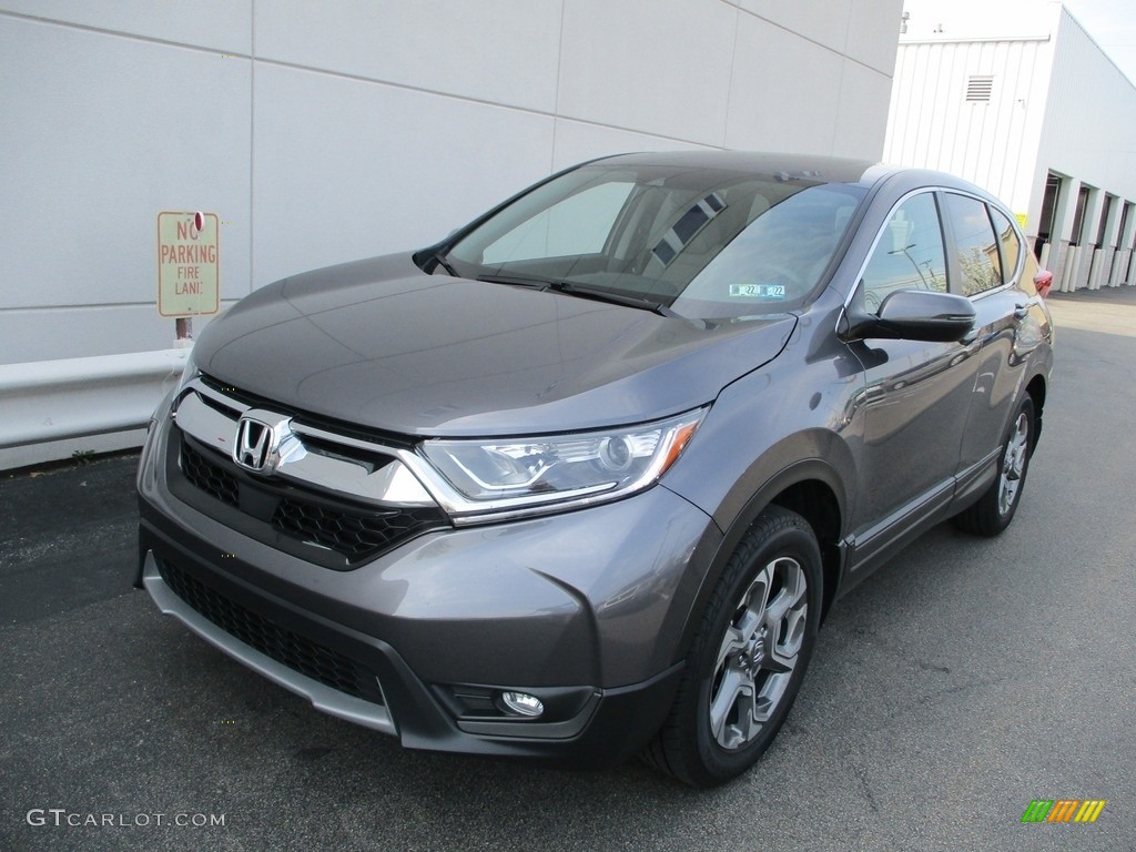 2019 CR-V EX-L AWD - Modern Steel Metallic / Gray photo #9
