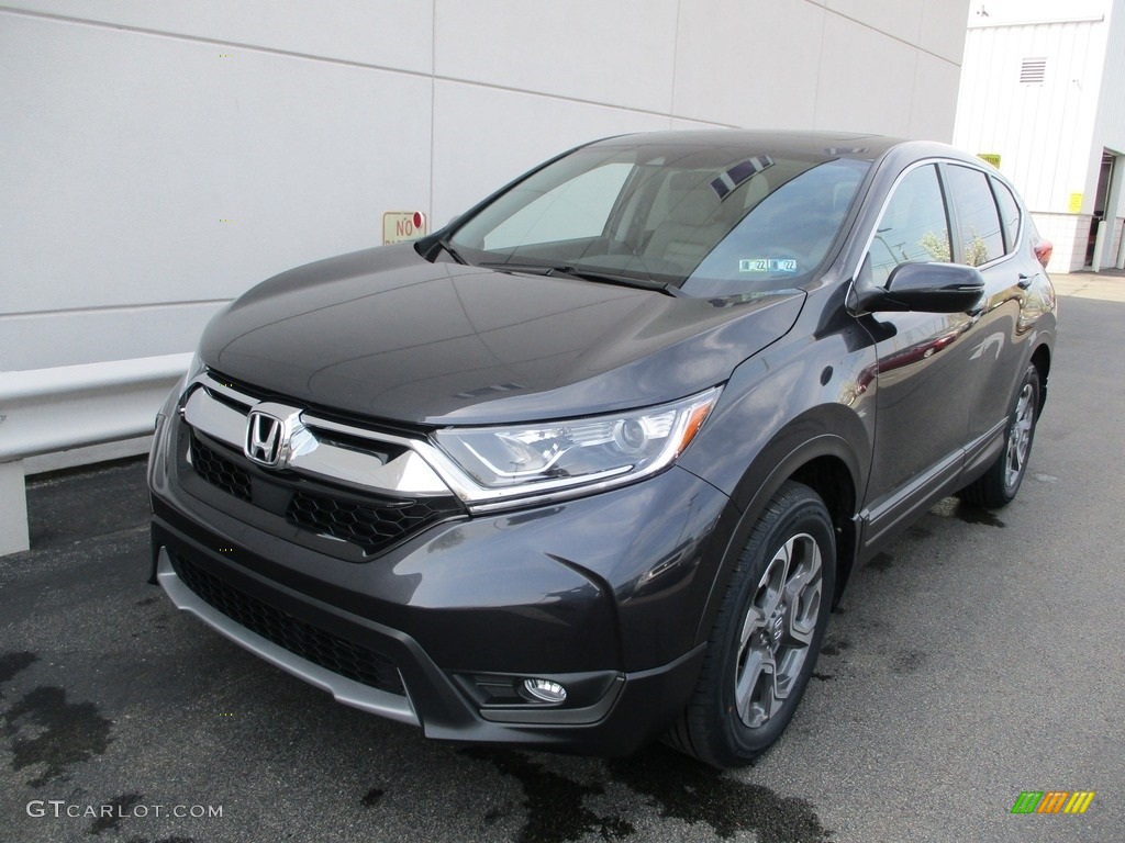 2019 CR-V EX AWD - Gunmetal Metallic / Gray photo #9