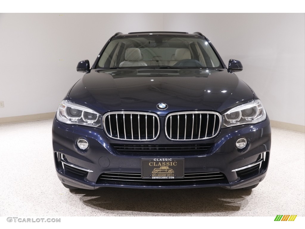 2014 X5 xDrive35i - Imperial Blue Metallic / Ivory White photo #2