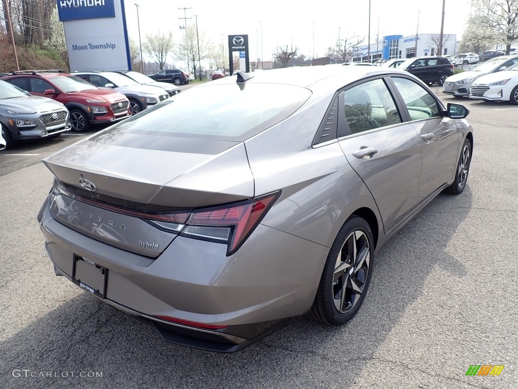 2021 Elantra Limited Hybrid - Fluid Metal / Medium Gray photo #2