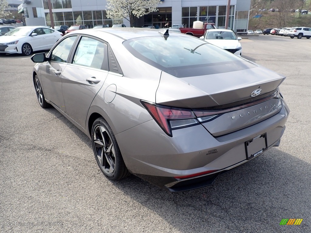 2021 Elantra Limited Hybrid - Fluid Metal / Medium Gray photo #6