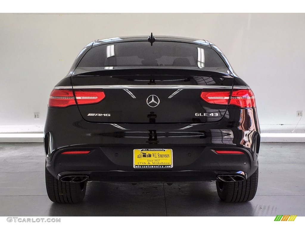 2019 GLE 43 AMG 4Matic Coupe Studio/Night Package - Obsidian Black Metallic / Black/Dinamica w/Orange accents photo #3