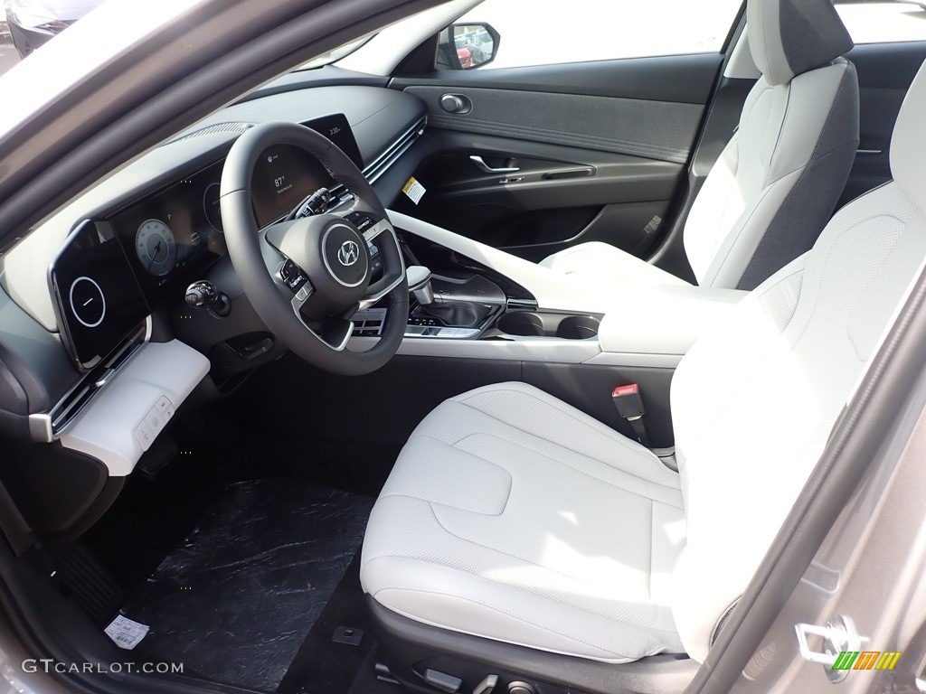 2021 Elantra Limited Hybrid - Fluid Metal / Medium Gray photo #10