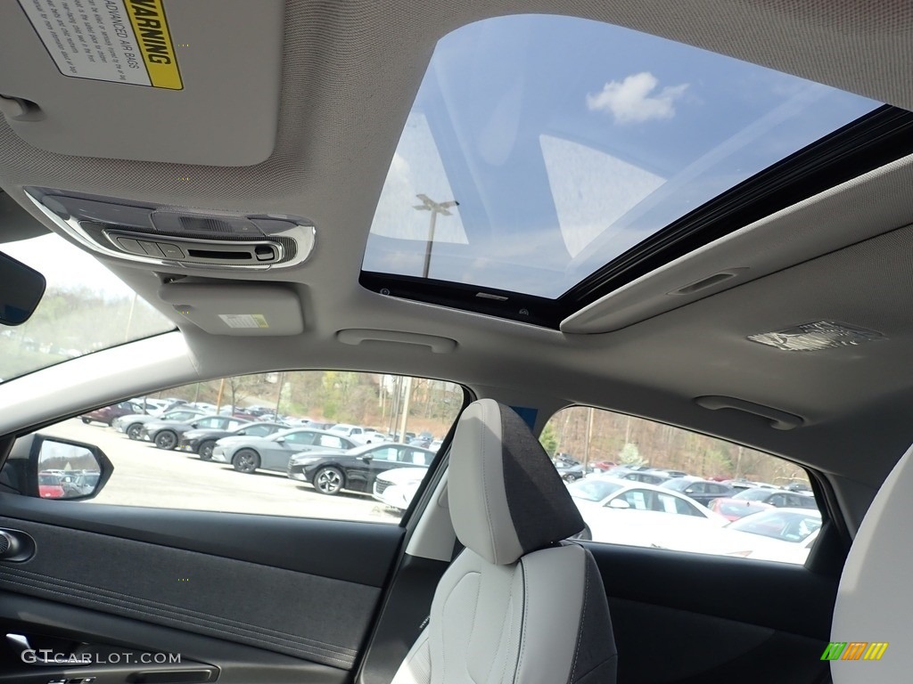 2021 Elantra Limited Hybrid - Fluid Metal / Medium Gray photo #13
