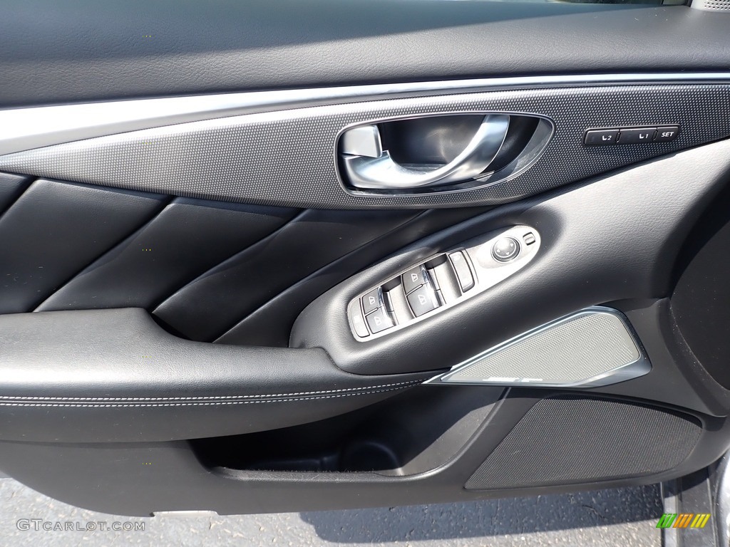 2017 Infiniti Q50 3.0t AWD Graphite Door Panel Photo #141622914