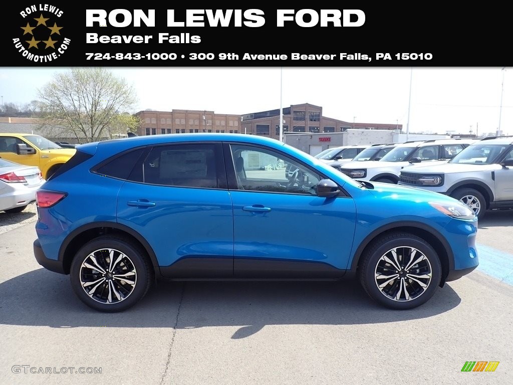2021 Escape SE 4WD - Velocity Blue Metallic / Dark Earth Gray photo #1