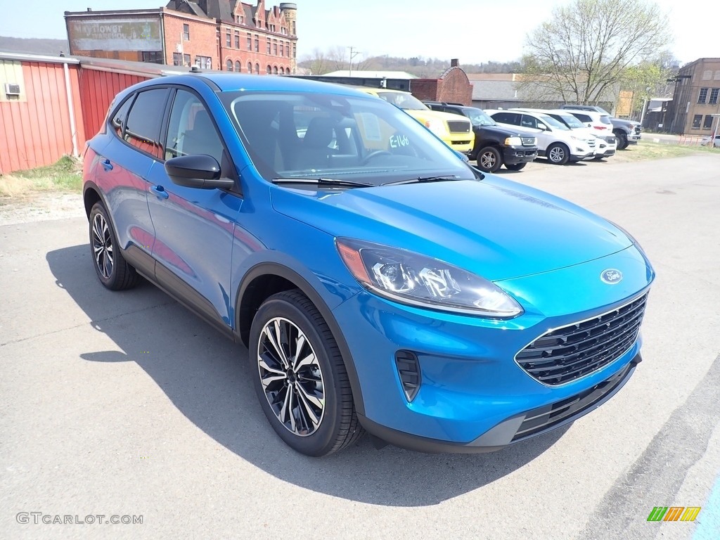 Velocity Blue Metallic 2021 Ford Escape SE 4WD Exterior Photo #141624747