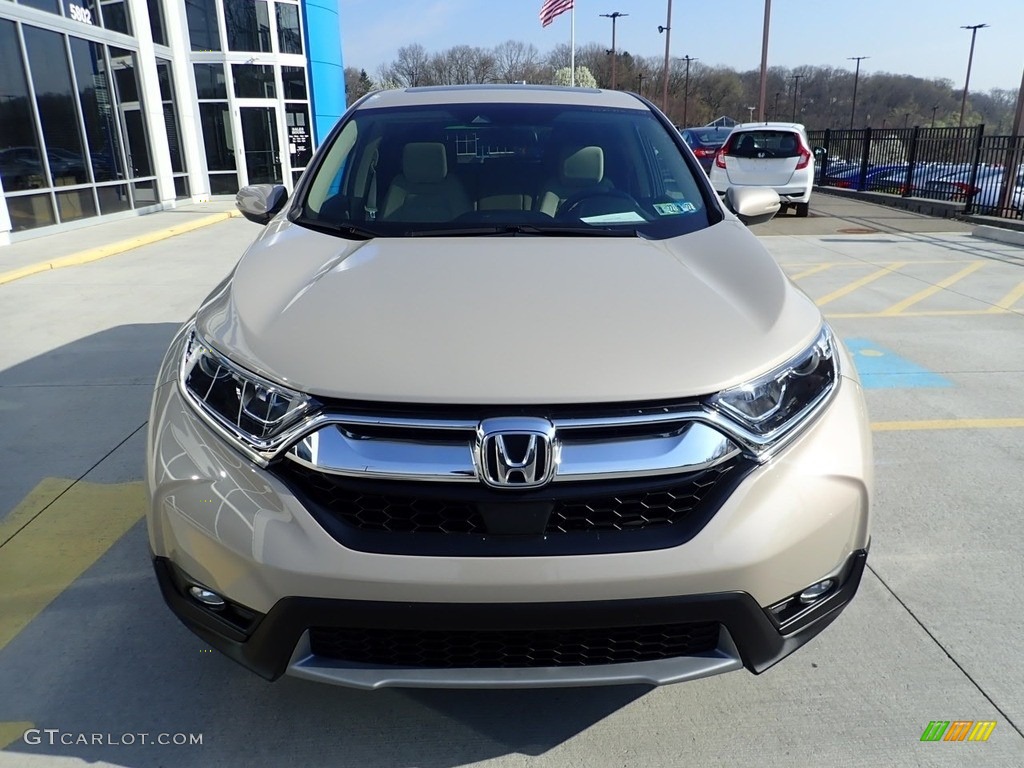 Sandstorm Metallic 2019 Honda CR-V EX AWD Exterior Photo #141625518