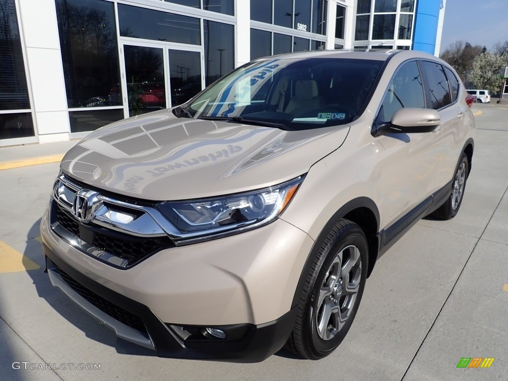 Sandstorm Metallic 2019 Honda CR-V EX AWD Exterior Photo #141625542