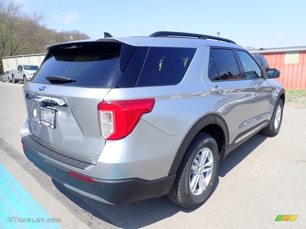 2021 Explorer XLT 4WD - Iconic Silver Metallic / Ebony photo #2