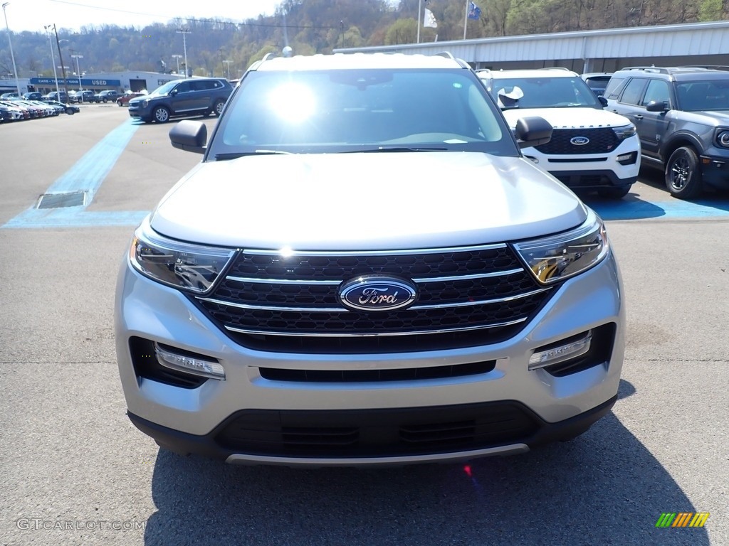 2021 Explorer XLT 4WD - Iconic Silver Metallic / Ebony photo #4