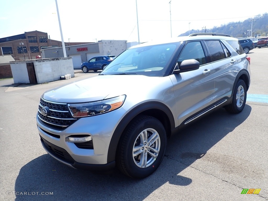2021 Explorer XLT 4WD - Iconic Silver Metallic / Ebony photo #5