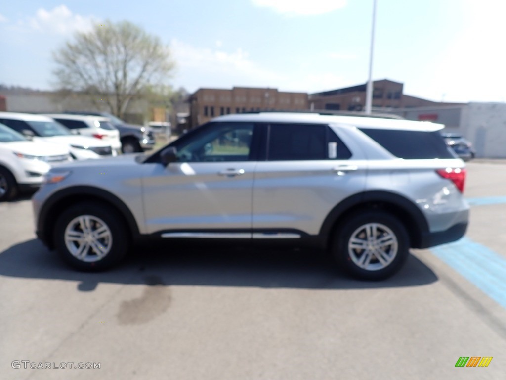 2021 Explorer XLT 4WD - Iconic Silver Metallic / Ebony photo #6
