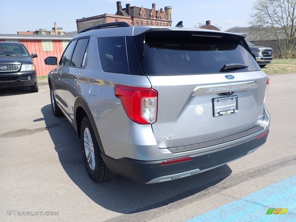 2021 Explorer XLT 4WD - Iconic Silver Metallic / Ebony photo #7