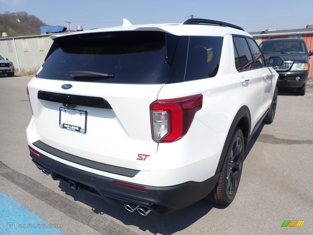 2021 Explorer ST 4WD - Star White Metallic Tri-Coat / Ebony photo #2