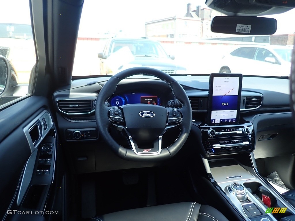 2021 Explorer ST 4WD - Star White Metallic Tri-Coat / Ebony photo #11