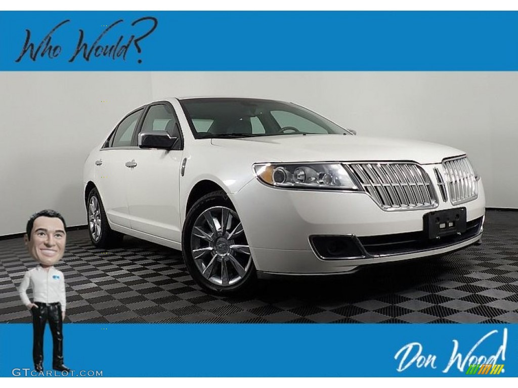 2010 MKZ FWD - White Platinum Tri-Coat / Steel Gray photo #1