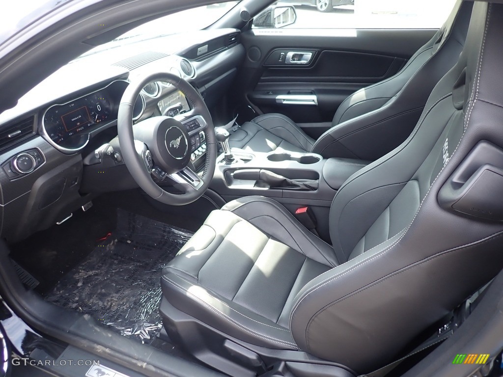 Ebony/Recaro Leather Trimed Interior 2021 Ford Mustang GT Premium Fastback Photo #141628158