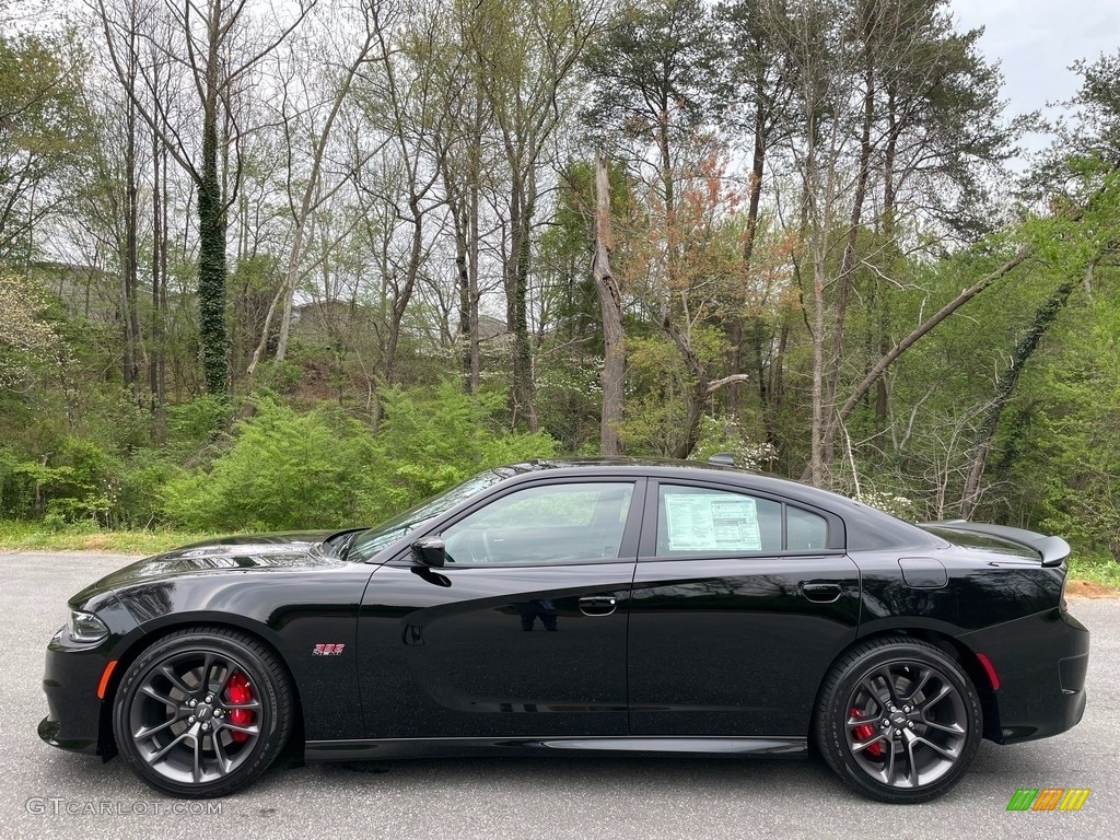 Pitch Black 2021 Dodge Charger Scat Pack Exterior Photo #141628518