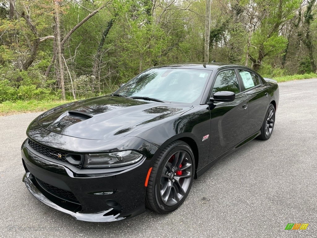 Pitch Black 2021 Dodge Charger Scat Pack Exterior Photo #141628545