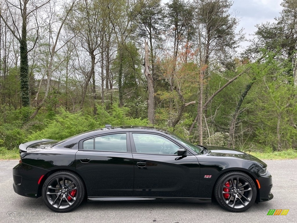 Pitch Black 2021 Dodge Charger Scat Pack Exterior Photo #141628637