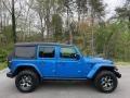 Hydro Blue Pearl 2021 Jeep Wrangler Unlimited Rubicon 4x4 Exterior