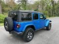 2021 Hydro Blue Pearl Jeep Wrangler Unlimited Rubicon 4x4  photo #6