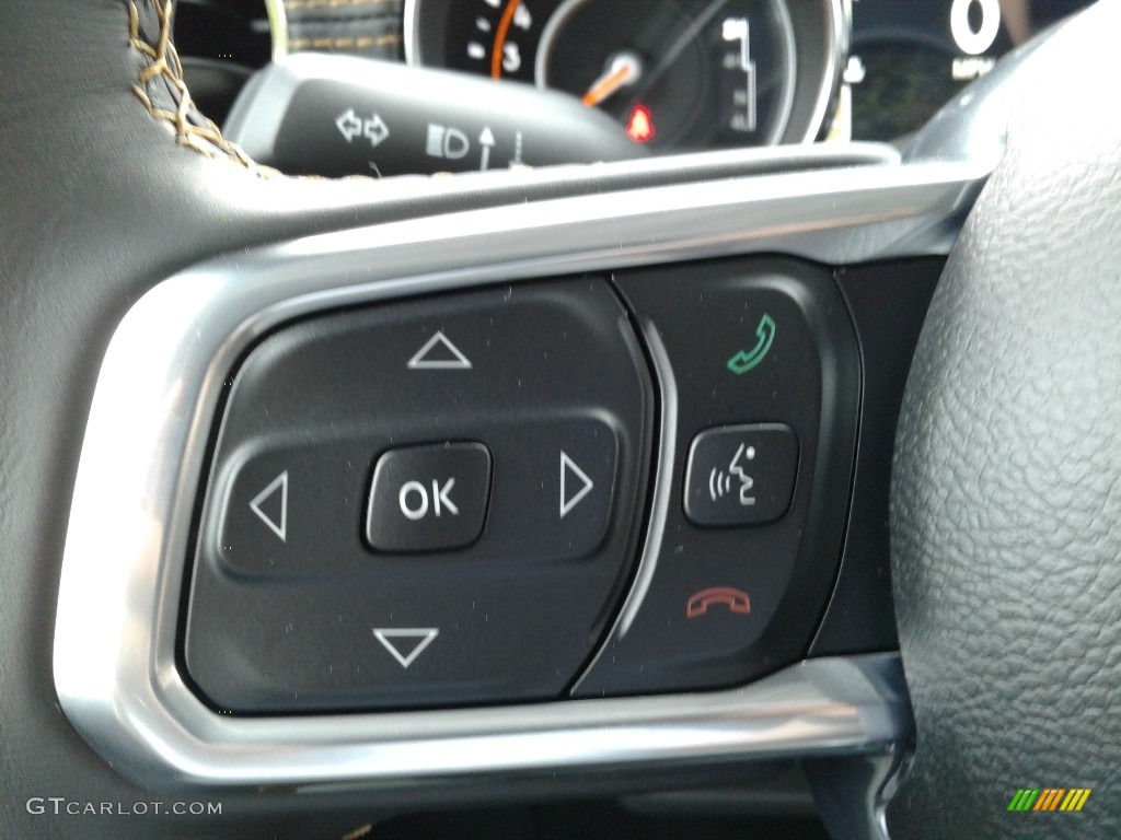 2021 Jeep Gladiator High Altitude 4x4 Black Steering Wheel Photo #141630708