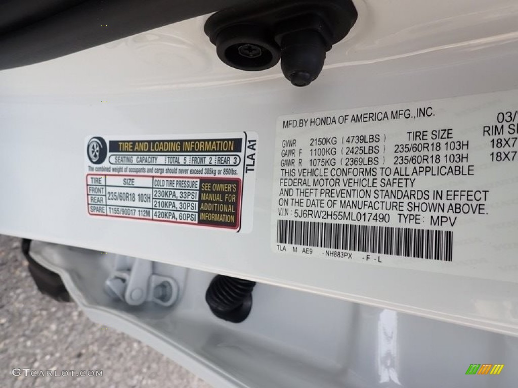 2021 CR-V EX AWD - Platinum White Pearl / Ivory photo #12