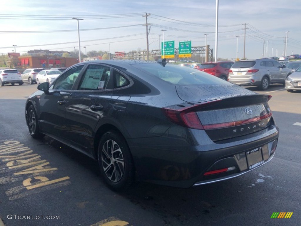 2021 Sonata Blue Hybrid - Portofino Gray / Black photo #3