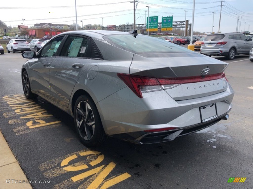 2021 Elantra Limited - Shimmering Silver Pearl / Black photo #3