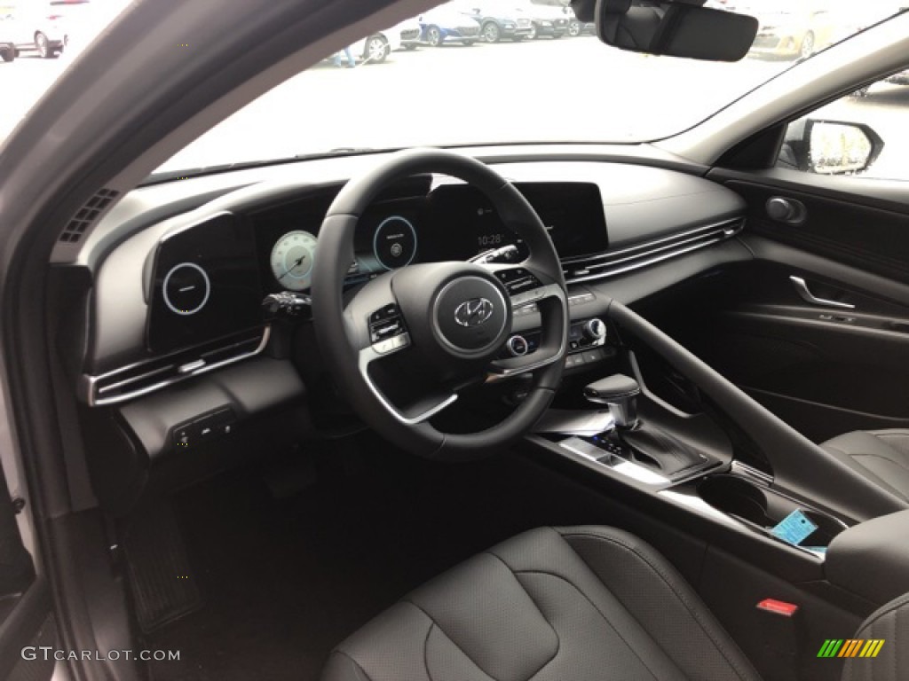 2021 Elantra Limited - Shimmering Silver Pearl / Black photo #4