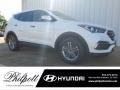 Pearl White 2018 Hyundai Santa Fe Sport 