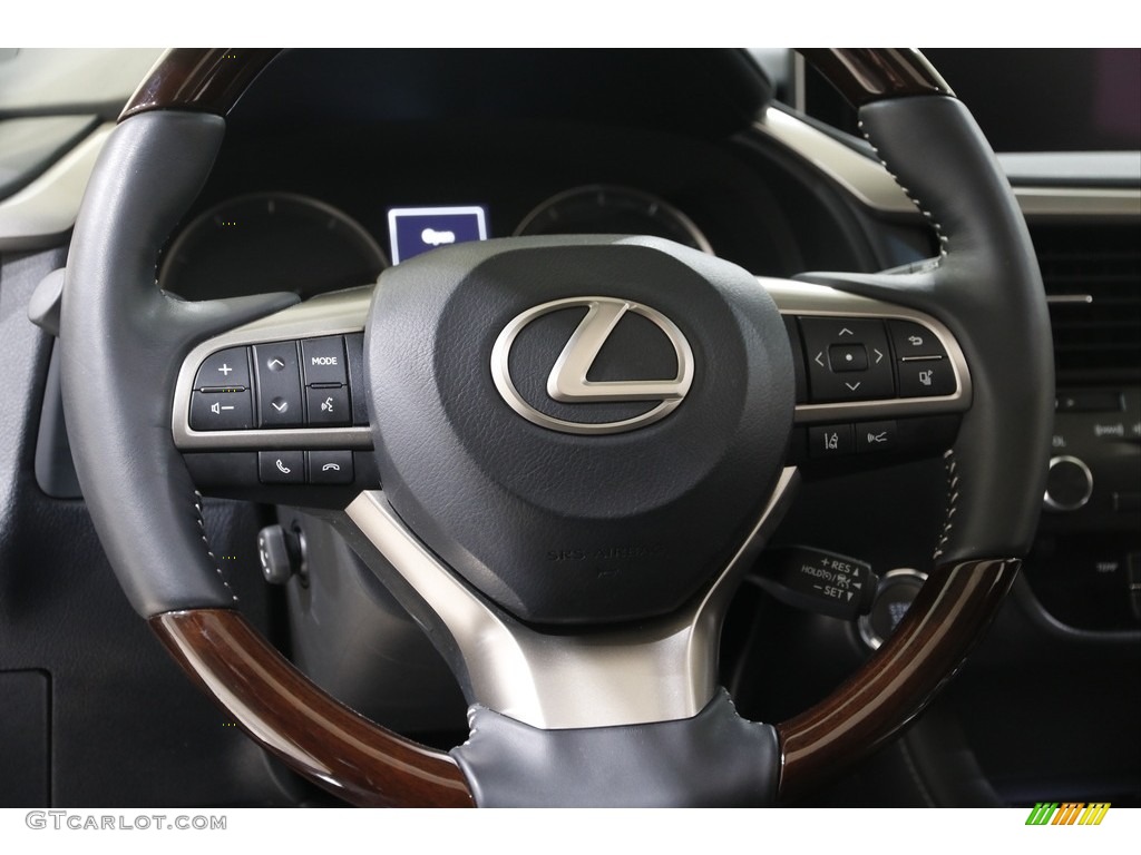 2019 Lexus RX 350L AWD Black Steering Wheel Photo #141635755