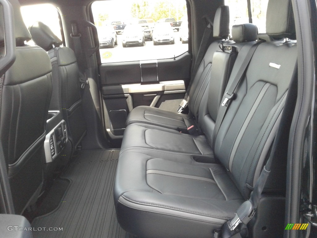 Black Interior 2019 Ford F150 Platinum SuperCrew 4x4 Photo #141637843