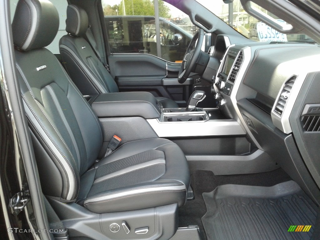 Black Interior 2019 Ford F150 Platinum SuperCrew 4x4 Photo #141637900
