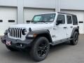 2021 Bright White Jeep Wrangler Unlimited Sport 4x4  photo #1