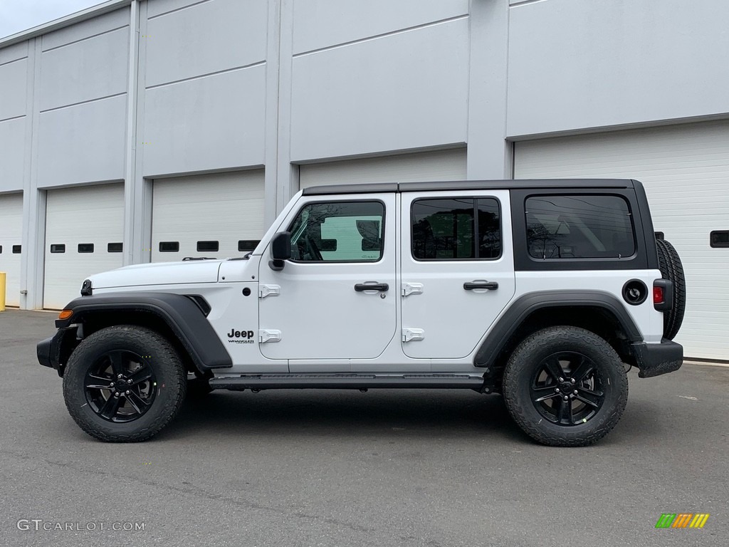 2021 Wrangler Unlimited Sport 4x4 - Bright White / Black photo #3