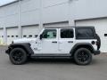 2021 Bright White Jeep Wrangler Unlimited Sport 4x4  photo #3