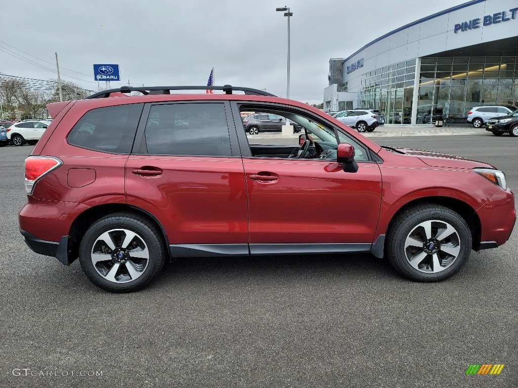 2018 Forester 2.5i Premium - Venetian Red Pearl / Platinum photo #19